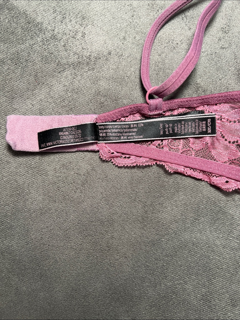 Victoria's Secret Very Sexy Satin Push-Up Bra - Mauve 32C - Picture 9 of 9